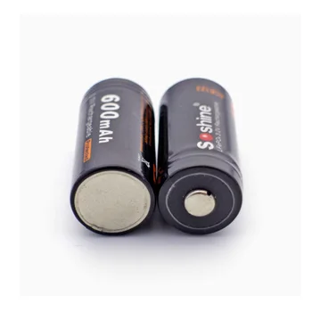 2pcs Soshine 16340 RCR123 LiFePO4 baterija 3V 600mAh Polnilna zaščitene baterij z baterijo polje