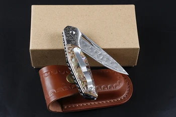 Nov izdelek oster nož v Damasku, uvoz jekla blacksmithing zbirka orodje nož folding nož prostem self-defense nož