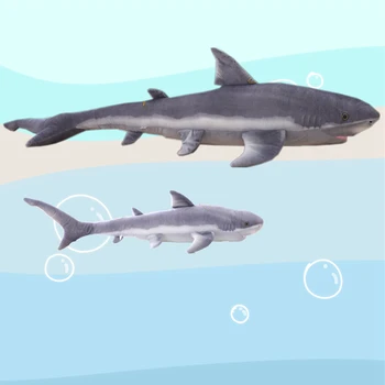 100/140 cm Nov Slog Simulacije Siva Shark Plišastih Igrač Velike Ribe Krpo lutka Shark polnjene plišastih živali lutka Otrok Darilo za Rojstni dan
