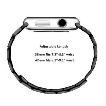 NOVO iz Nerjavečega Jekla Magnetno Zaponko za Apple, Series 6 SE 5/4/3 Trak 42 44 mm Zanke za Iwatch 6 SE Watchband Zapestnica Zamenjati