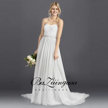 BAZIIINGAAA 2020 Novo Luksuzno Poročno Obleko čipke beaded plus velikost poročno obleko sprejeti po meri izdelano