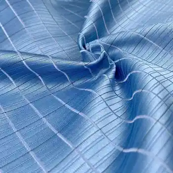 F3 Svetlo Modra Checkes Moške Neckties Nastavite Podjetja Svila Vezi za Male Extra Dolge Velikost Hanky Poročno Darilo