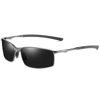 Blagovne znamke Classic Polarizirana sončna Očala Za Moške UV400 Moški Vožnjo sončna Očala Kvadratnih Kovinskih Sunglass Odtenki gafas de sol hombre