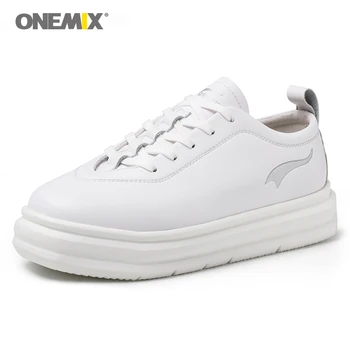 Onemix platforma čevlji ženska povečala čevlji oblikovalec Prostem Čevlji za Rolkanje Ženske Bele Superge 2020 Povečati 5 CM
