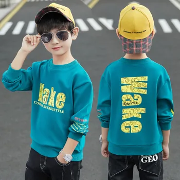 Fantje Majica Crewneck Otroci Otroci Jopica Toddlers Puloverju Mladi Priložnostne Bombaž Oblačila Korejskem Slogu Pomlad Jesen Jesen