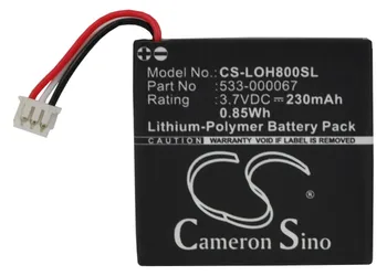 Cameron Kitajsko 533-000067 AHB472625PST L/N: 1109 L/N: 1110 Za Logitech H800 230mAh CS-LOH800SL Brezžične Slušalke Baterija Batteria