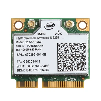 1 Pc 2.4/5 G 300M WiFi, Bluetooth 4.0 Brezžična Half Mini PCI-E Card Za Intel 6235ANHMW Visoke Hitrosti