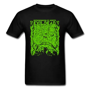 Po Meri Vrhovi T Shirt 2018 Nove Modne Mens Tshirts Ulica Jeseni Vrhovi Tees Crewneck Evil Dead Zelena Tshirt Smešno Design