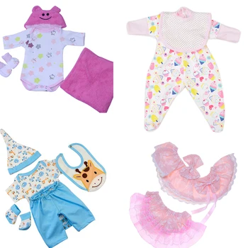 Različnih stilov, ki ustreza 40-48 CM lutka obleko prerojeni baby doll oblačila visoke kakovosti bebe rodi punčko oblačila sklop