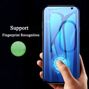 Aveuri UV Svetlobo Steklo Za Samsung Galaxy S10 Plus S10+ S10E Kaljeno Steklo Za Samsung S8 S9 Plus Podporo prstnih sprostitev