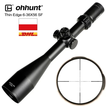 Ohhunt Tanek Rob 6-36X56 SF Lov Riflescope Mil Dot Reticle Področje uporabe s Strani Paralaksa Kupolo Zaklepanje Reset Taktično Optične Pogled