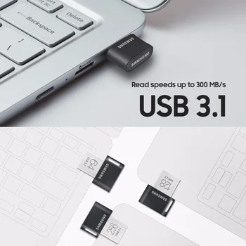 Samsung, mini USB Flash Disk 64GB Kovinski disco sl clavé 32 G clef usb 3,1 128G 256G pendrive hasta 300MB/S FIT/AB memoria usb 3. 0