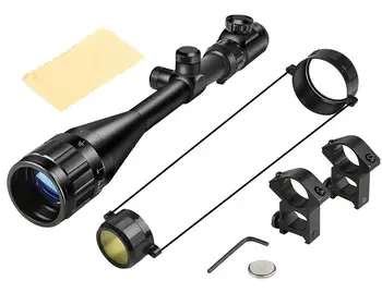 6-24X50 AOE Lov Riflescope Nastavljiv RDEČA in Zelena Luč Taktično Področje Reticle Optični Puška Področje Prostega Gori