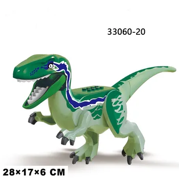 560pcs Jurassic Osveži Tyrannosaurus Rex gradniki Dinozavra Svet z Avtomobilom Številke Opeke Igrače Za Otroke
