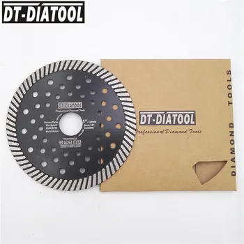 DT-DIATOOL 10pcs Premera 125 mm/5Inch Diamond Ozko Turbo Žage Z Več Lukenj Jedro Marmor Granit Rezanje Plošč