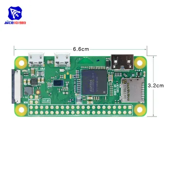 Raspberry Pi Nič W V1.3 1GHz 512MB z Integrirano Brezžično WiFi & Bluetooth Modul z Dvojno Mikro Vrata USB Širitev Odbor