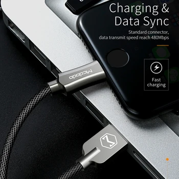 Mcdodo Za iPhone Kabel 2.4 Hiter Polnilec za 90 stopinj Lightning na USB Kabel Za iPhone 11 pro XS Max X 8 7 6 5 Plus Podatkovni Kabel