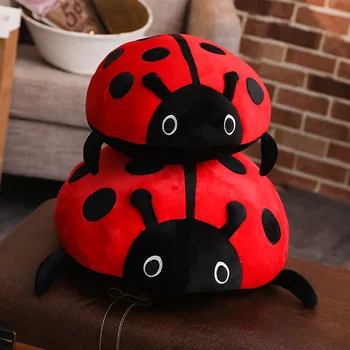 Srčkan Sedem-Star Ladybug Plišastih Igrač Blazino Blazine Hrošč Trebuh Bug Blazino Ustvarjalne Ladybug Blazine Dekoracijo Igrača 40 CM/60 CM