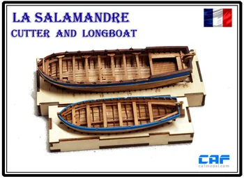 NIDALE model Lasersko rezanje lesa Starinsko Ladjo model komplet Sacle 1/48 La Salamandre Ladje življenje čoln model komplet