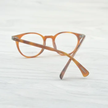 Vintage Ovalne, Okrogle Oči Očal Okvir Delray OV5318 moški/ ženske Očala Optični Okvir Oculos De Grau Lunette De Vue