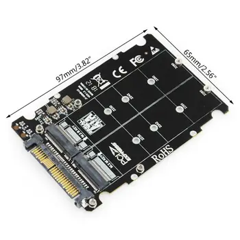 M. 2 SSD za U. 2 Adapter 2v1 M. 2 NVMe in SATA-Bus SSD da PCI-e U. 2 SFF-8639 Adapter PCIe M2 Pretvornik za Namizje