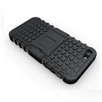Hard Case Za Iphone 7 6 6s Plus 5 5s Se Za Shockproof Anti-Skid Oporo Zaščitnih Pnevmatikah Teksturo Črni Pokrov Za iphone Xs