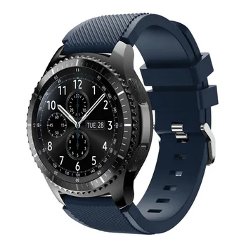 100 KOZARCEV 18 Barva Silikonski Watchband za Orodje S3 Classic/ Obmejni 22 mm Watch Pasu Trak Zamenjava Zapestnica za Samsung Prestavi S3