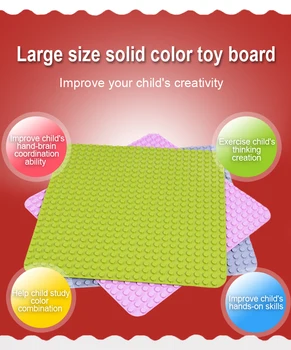 Bloki, Plošče Pike Baseplate Velika Velikost Osnovno Ploščo Plastike ABS Deli Nemoteno Varuje Otroke' Roke Darilo Za Otroke Otrok