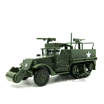 1/72 M3A1 Semi-bager Oklepnih Prevoznik Svetovne Vojne Ameriški Gume-brezplačno 4D Skupščine Model Vojaške Igrače, Avto,