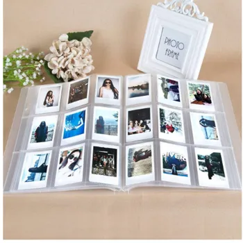 288 Žepi Polaroid Album Pregleden za Fujifilm Instax Mini 9 8 7s 25 70 90 Fotoaparat Film Vozovnice Ime Imetnika Kartice Album