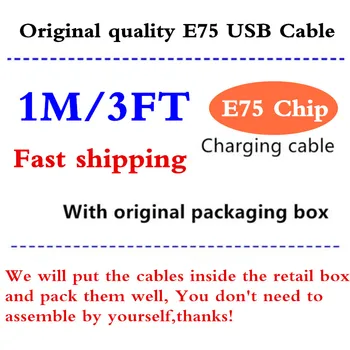 100 kozarcev 8ic 1M/3 M E75 čip, USB podatkovni kabel, polnilnik, kabel Za mobilni telefon 5 5 6 6s 7 7plus 8 8pl X kabel za Polnjenje z pakiranje