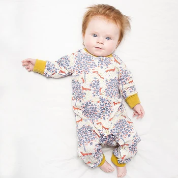 TinyPeople new Forest fox Onesie otroške igralne obleke Bombaž Novorojenčka Fantje Romper Dekliška Oblačila za Malčke Baby Oblačila z Dolgimi Rokavi Jumpsuit