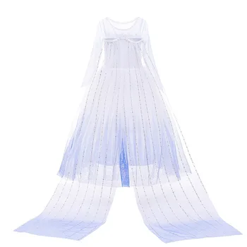 Otrok Nove Elsa Belo Obleko Pustni Kostum Princeska Dekleta Zamrznjeno 2 Fancy Obleko Oblačila Dekle Rojstni Dan Stranka Obleke, Obleko 2021