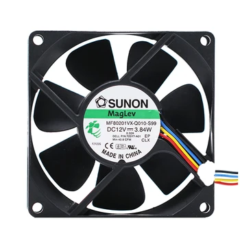 12V ventilator Za Sunon MF80201VX-Q010-S99 8020 12V 3.84 w 4 Žice Impulz Nadzor Temperature, Ventilatorja